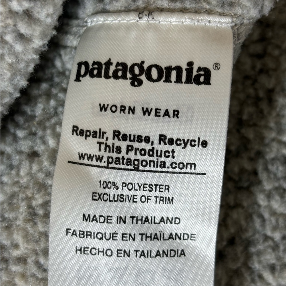 Patagonia Better Sweater 1/4 Zip Pull Over Fleece Long Sleeve Pelican Size Small - Picture 10 of 14